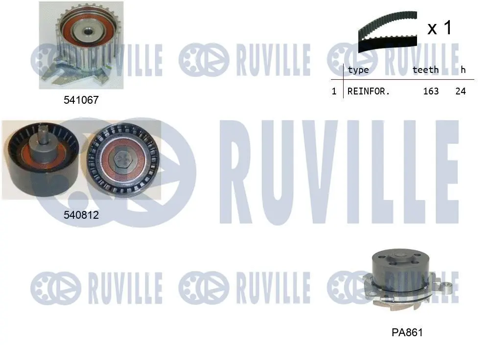 Water Pump & Timing Belt Kit (5501021)