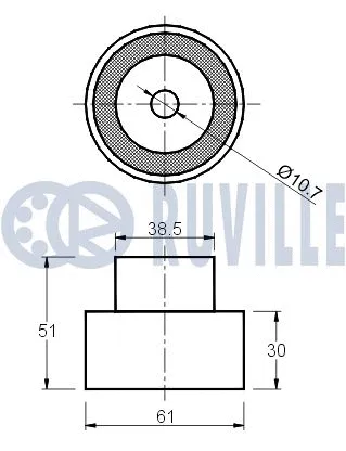 Deflection/Guide Pulley, timing belt