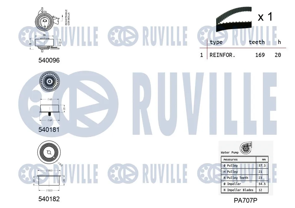 Water Pump & Timing Belt Kit