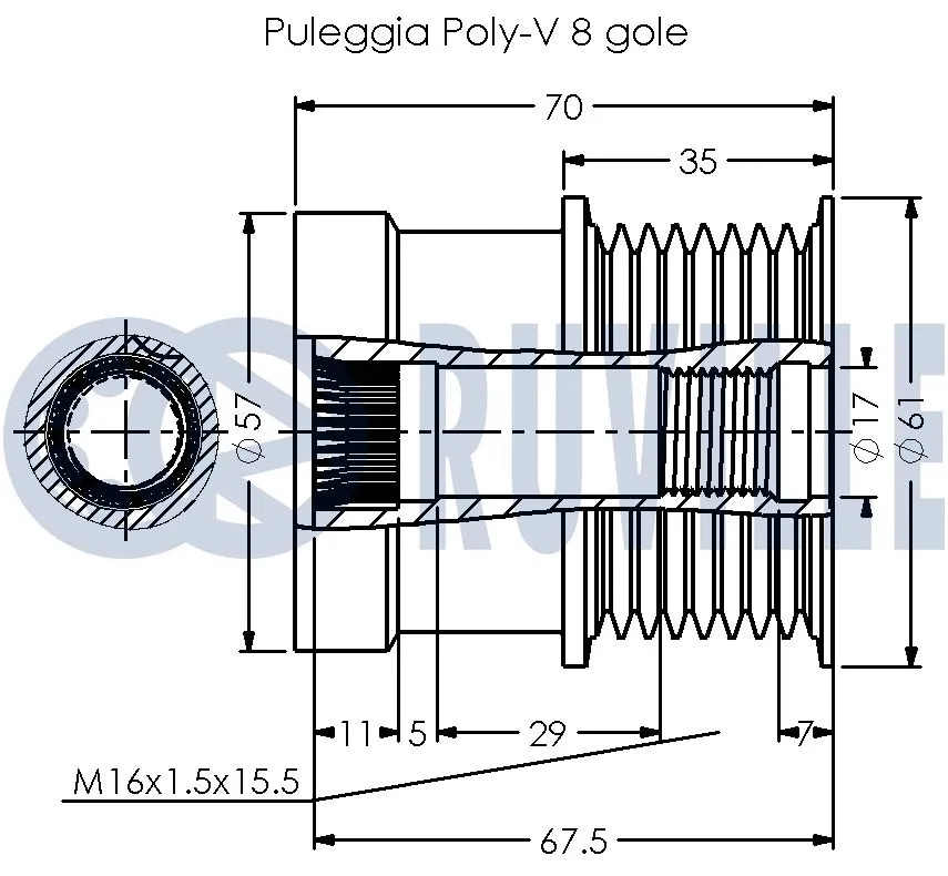 Alternator Freewheel Clutch