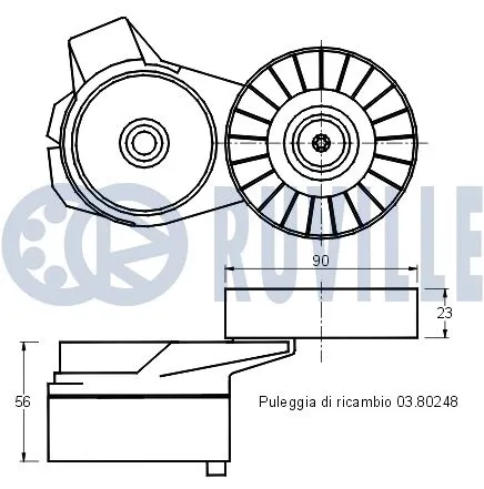 Belt Tensioner, V-ribbed belt