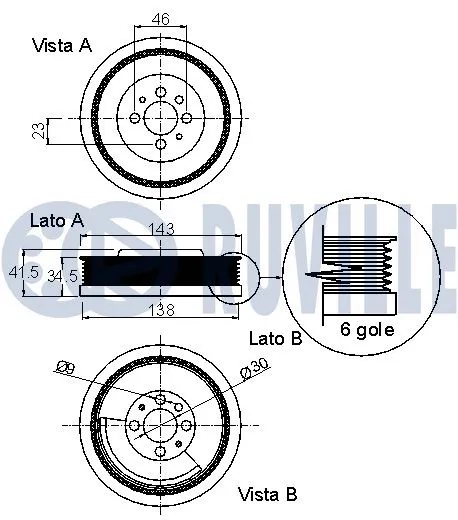 Belt Pulley, crankshaft