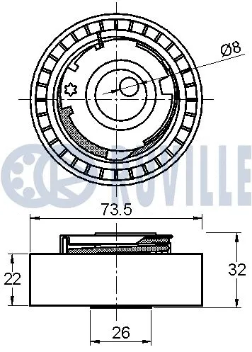 Tensioner Pulley, timing belt