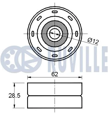 Deflection/Guide Pulley, timing belt