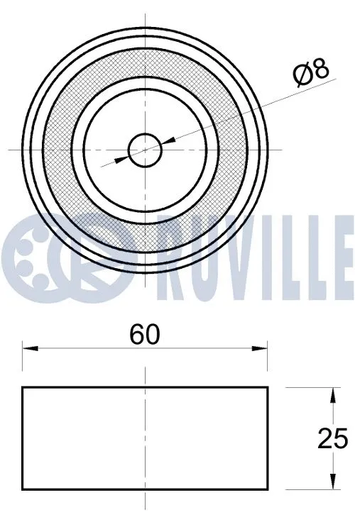 Deflection/Guide Pulley, timing belt