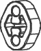 Rubber Strip, exhaust system (56821)
