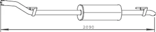 Centre Muffler (56322)