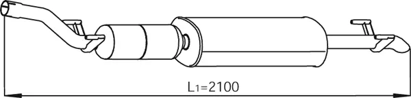 Centre Muffler (56332)