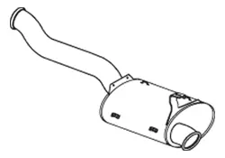Rear Muffler (21450)