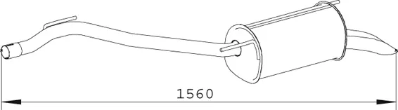 Rear Muffler (74329)