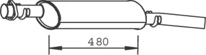 Centre Muffler (33338)