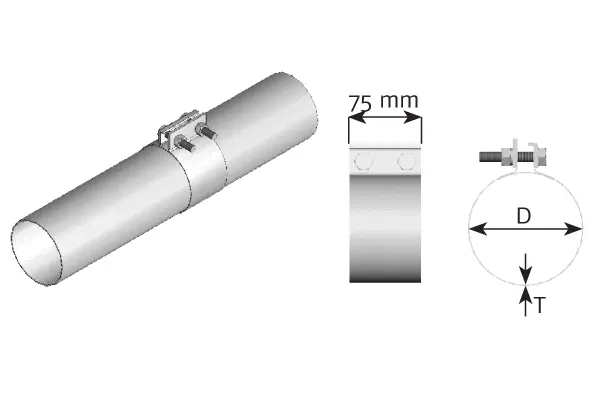 Clamping Piece, exhaust system (99370)