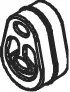 Rubber Strip, exhaust system (32802)