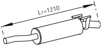 Centre Muffler (56353)