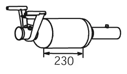Soot/Particulate Filter, exhaust system (56347)