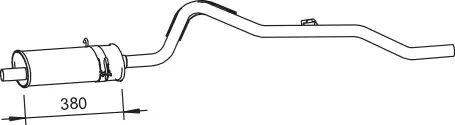 Centre/Rear Muffler (62303)