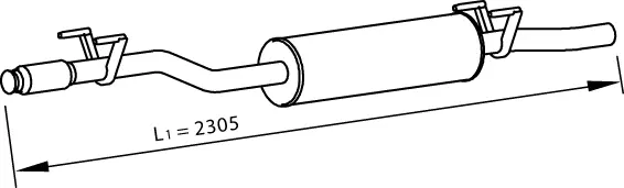 Centre Muffler (74302)