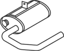 Centre/Rear Muffler (50402)