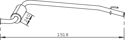 Front Muffler (73329)