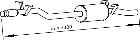 Centre Muffler (74311)