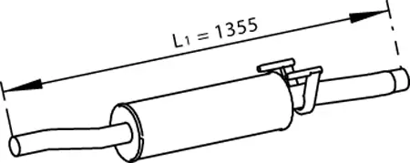 Centre Muffler (56354)
