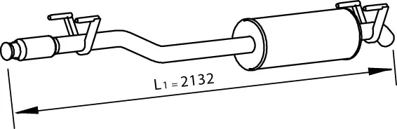 Centre Muffler (74307)