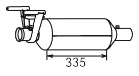 Soot/Particulate Filter, exhaust system (56346)