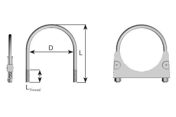 Clamping Piece, exhaust system (90064)
