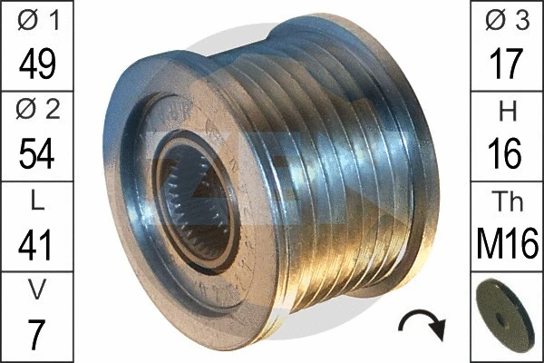 Alternator Freewheel Clutch (ZN5562)