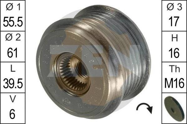 Alternator Freewheel Clutch (ZN5374)