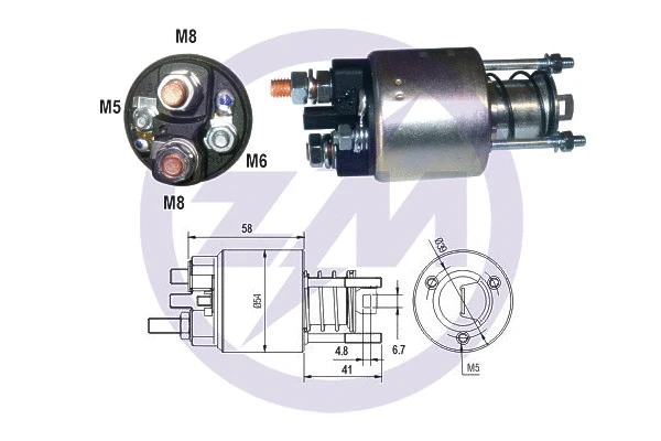 Solenoid Switch, starter (ZM2396)