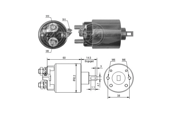 Solenoid Switch, starter (ZM410)
