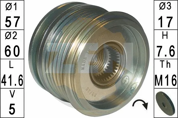 Alternator Freewheel Clutch (ZN5611)