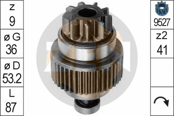 Freewheel Gear, starter (ZN0790)