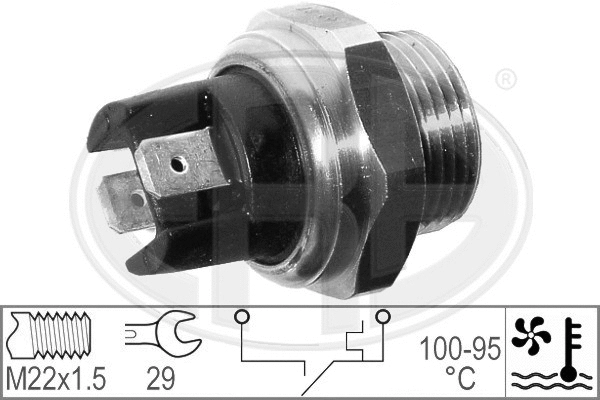 Temperature Switch, radiator fan (330303)