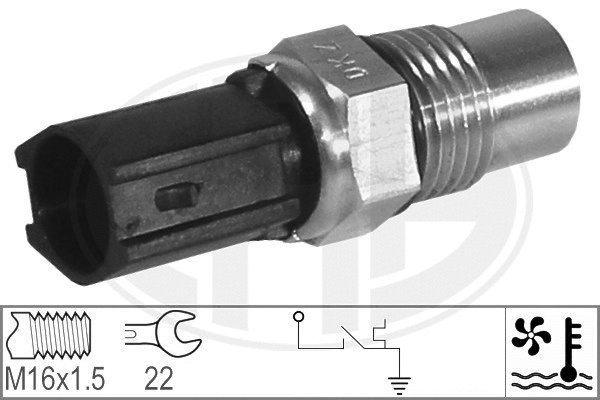 Temperature Switch, radiator fan (330620)