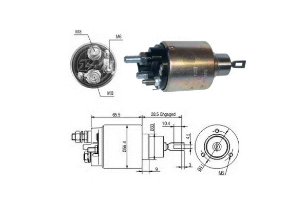 Solenoid Switch, starter (ZM3479)