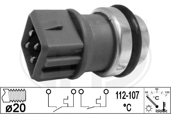 Temperature Switch, radiator fan (330850)