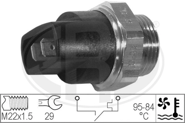 Temperature Switch, radiator fan (330296)