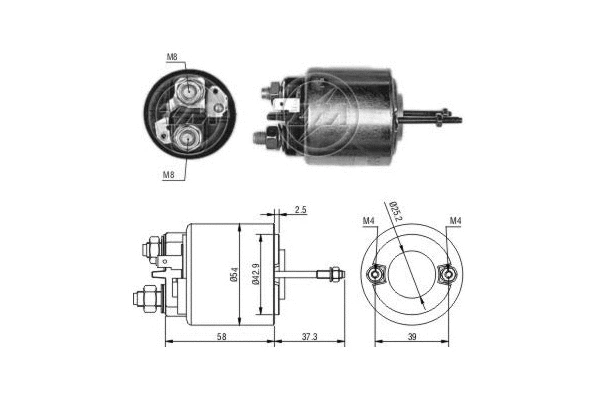 Solenoid Switch, starter (227524)