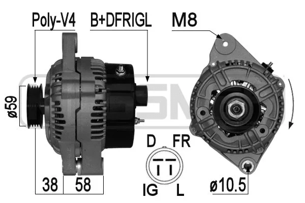 Alternator (209076A)