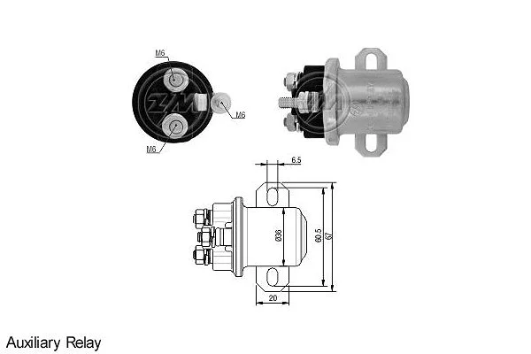 Solenoid Switch, starter (ZM2407)