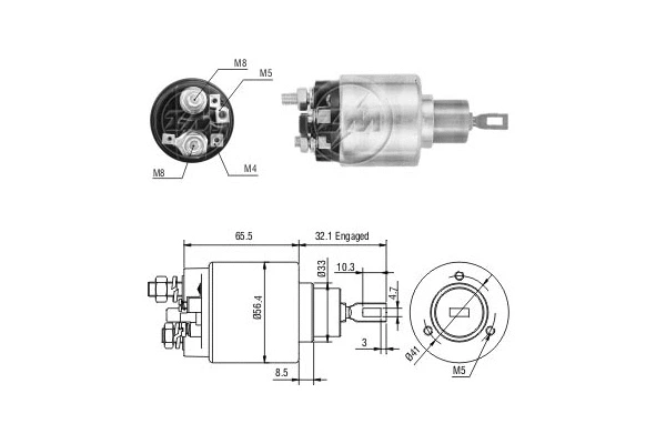 Solenoid Switch, starter (ZM474)
