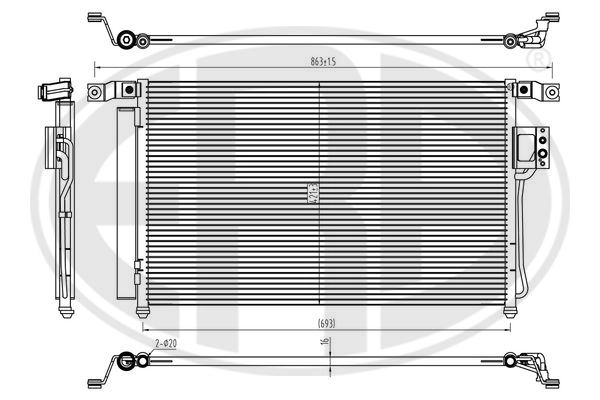 Condenser, air conditioning (667294)
