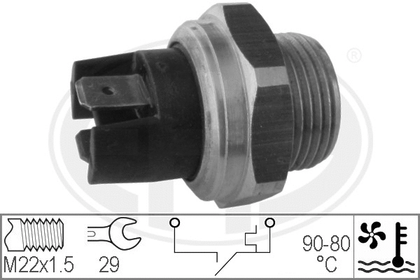 Temperature Switch, radiator fan (330165)