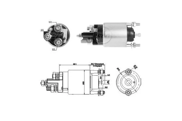 Solenoid Switch, starter (ZM3708)