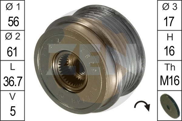 Alternator Freewheel Clutch (ZN5382)