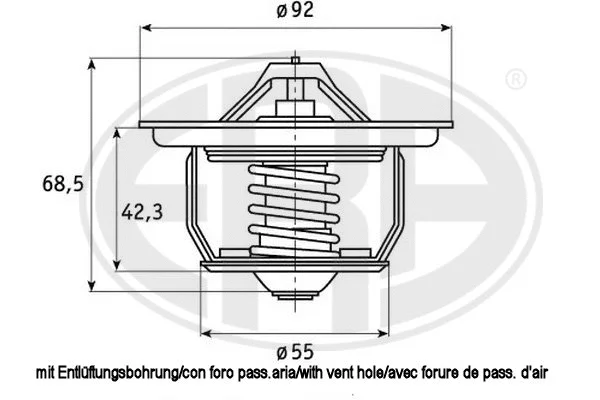 Thermostat, coolant (350181)