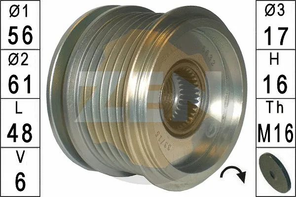 Alternator Freewheel Clutch (ZN5632)