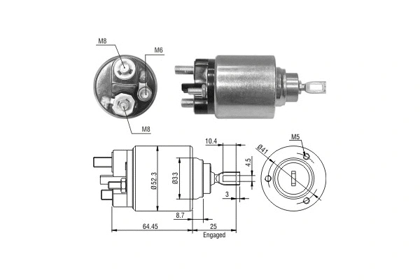 Solenoid Switch, starter (ZM1371)